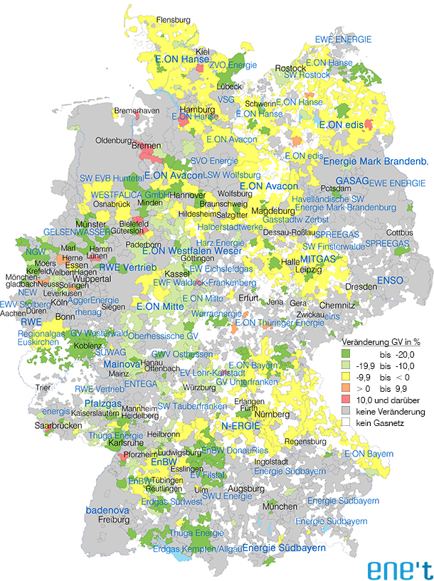 Newsletter EKTG Nr. 058 - Veränderungsanalyse Grundversorgung Gas Januar 2024