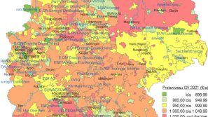 Preisniveau Grundversorgung Strom 2021