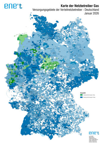 Karte der Netzbetreiber Gas 2024