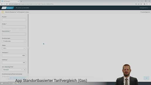 TN App Standortbasierter Tarifvergleich Gas
